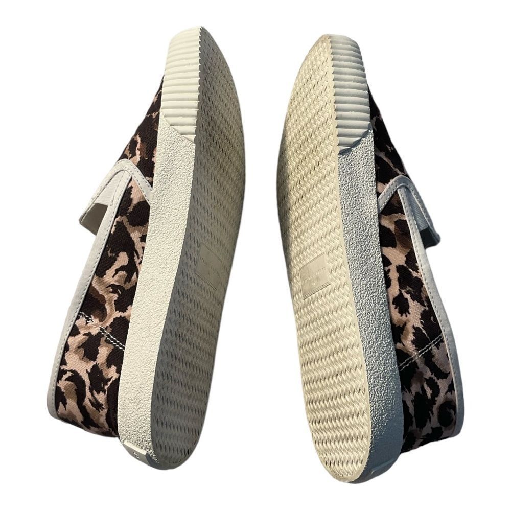 VERONICA BEARD Panelle Leopard-print Canvas Laceless Sneakers  Leopard Size 9M - Picture 6 of 16